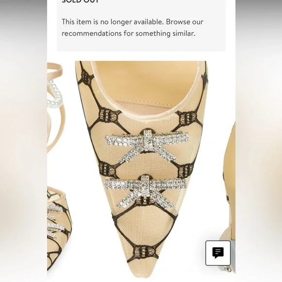 NWT SOLD OUT MACH & MACH Matilda Ankle Strap Pointed Toe Pump 38.5 - Picture 6 of 15